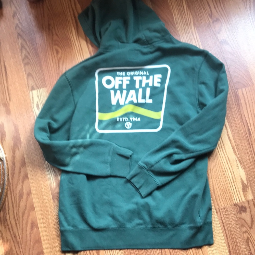Vans Green Hoodie Sweater for Men